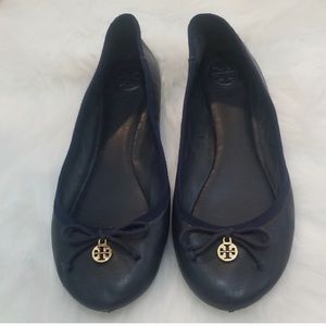 Navy Tory Burch Flats